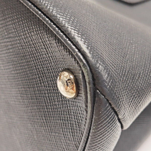 Twin Saffiano Calfskin Black