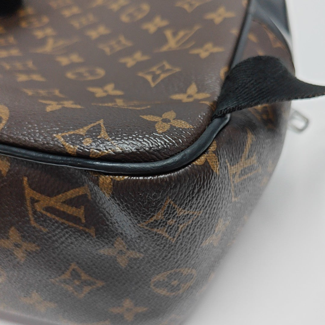 JOSH Monogram Coated Canvas Brown
