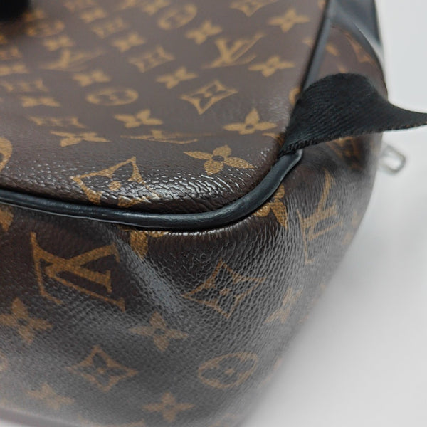 JOSH Monogram Coated Canvas Brown