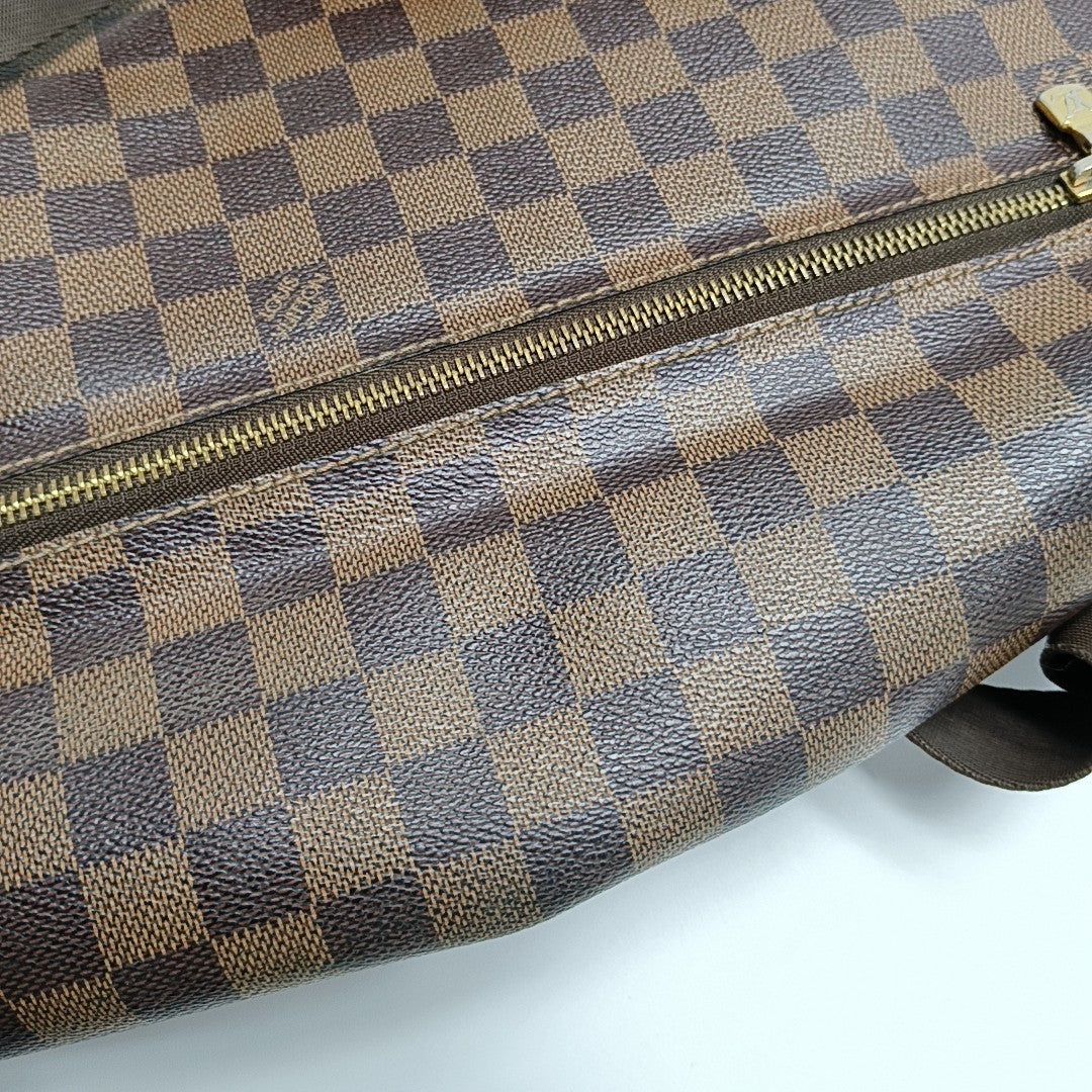 SPENCER Damier Ebene Coated Canvas Brown
