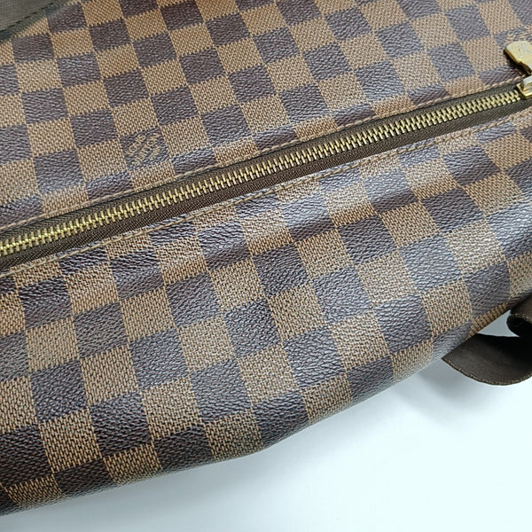SPENCER Damier Ebene Coated Canvas Brown