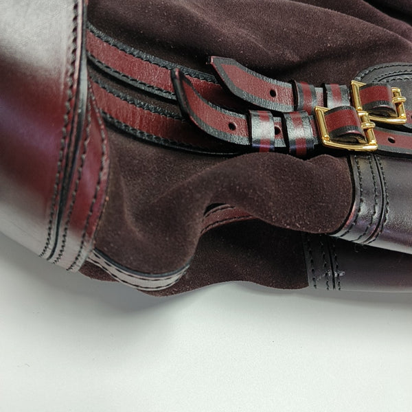 Suede Shoulder Bag Red