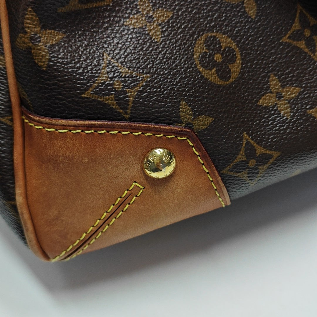 RETIRO NM Monogram Coated Canvas Brown