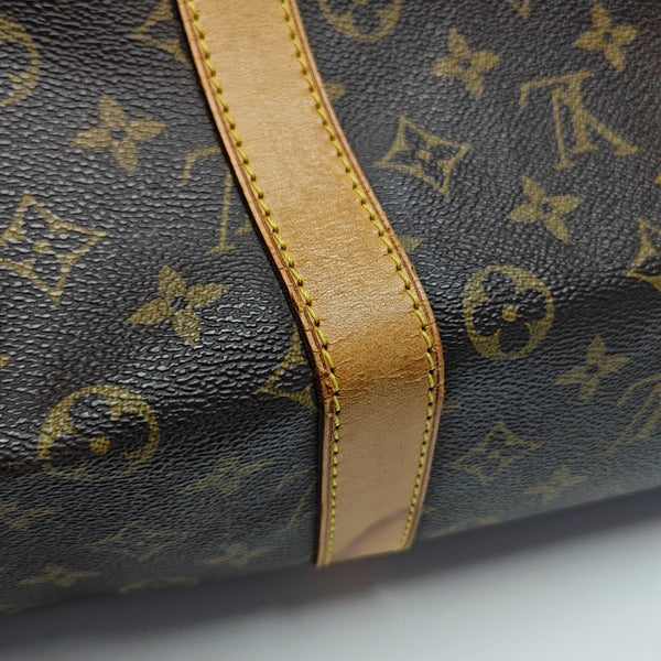 SAC SOUPLE 55 Monogram Coated Canvas Brown