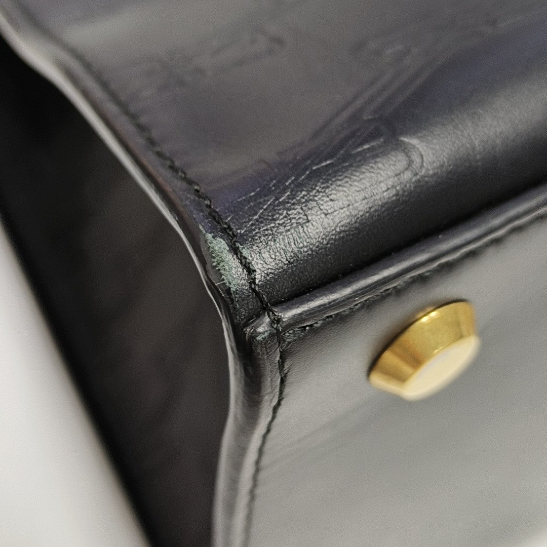 Calfskin Shoulder Bag Black