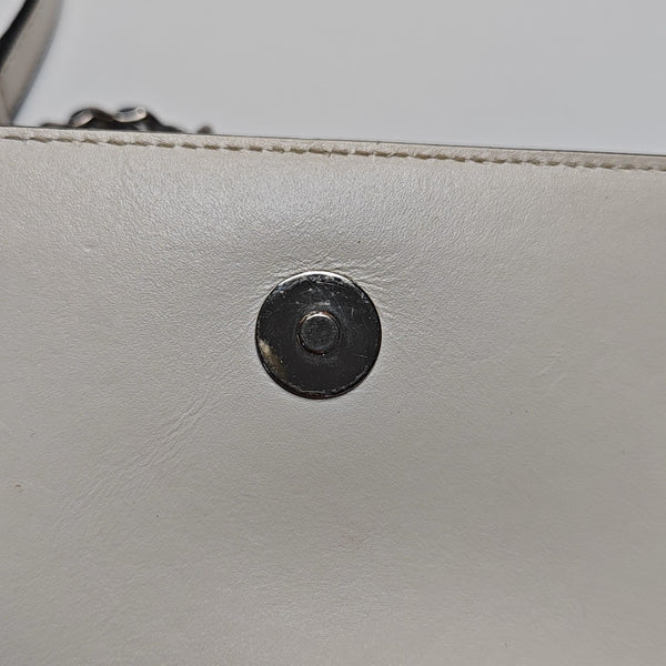 Calfskin Shoulder Bag White