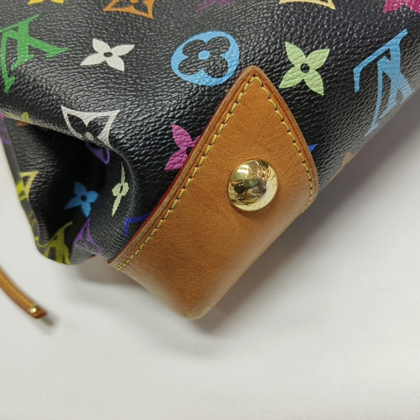 URSULA Monogram Coated Canvas Black