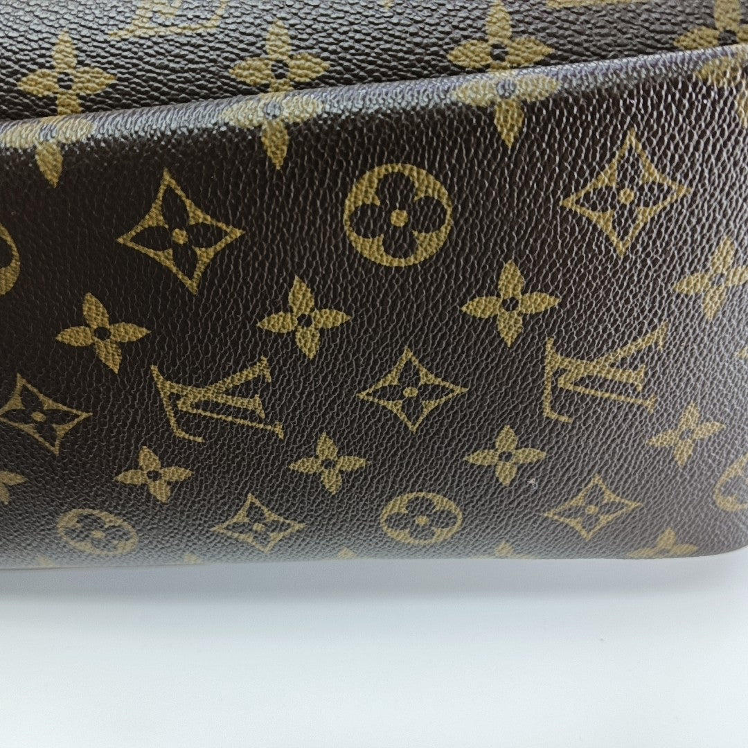 DEAUVILLE GM Monogram Coated Canvas Brown