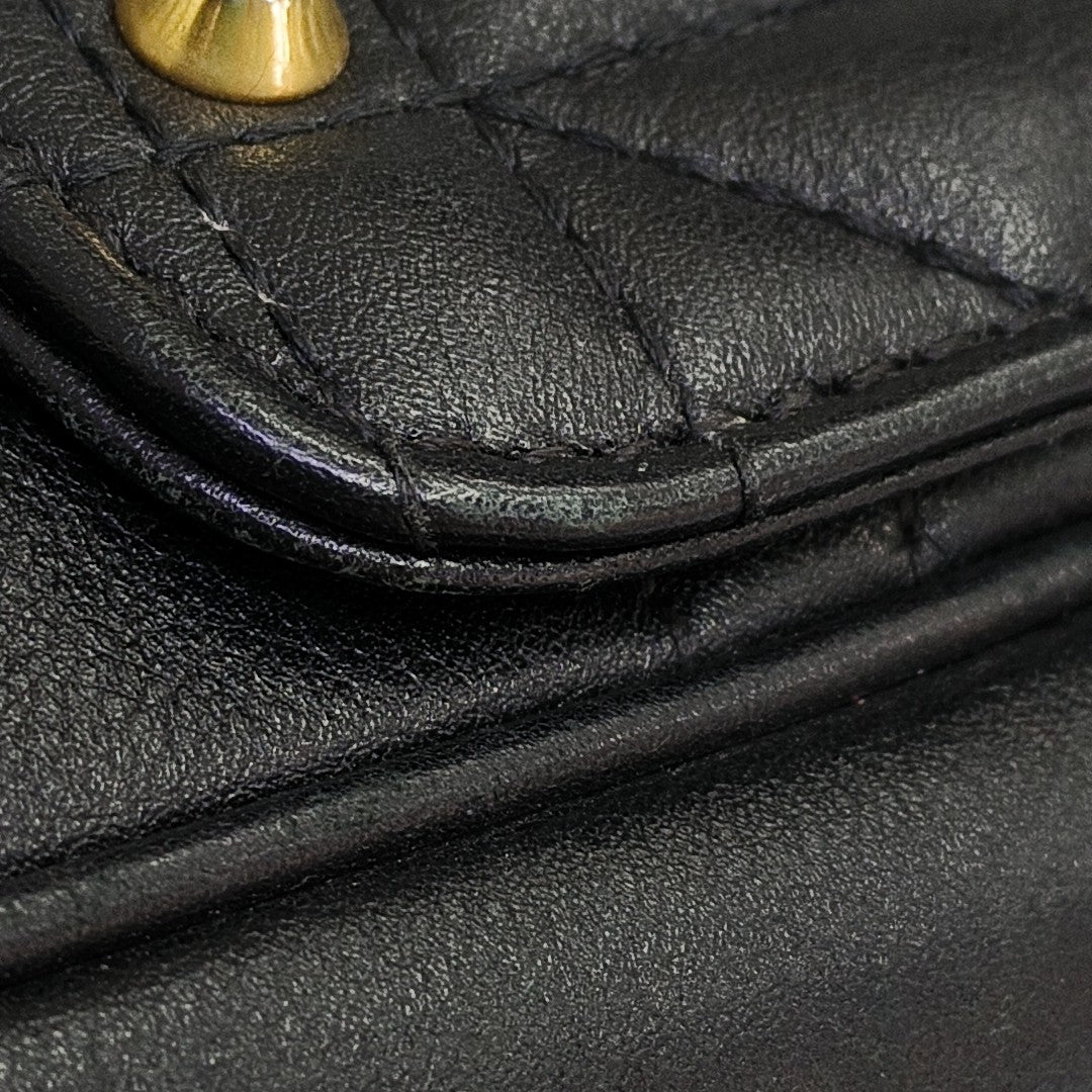 GG Marmont Medium Quilted Calfskin Black