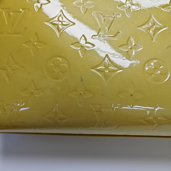 BREA MM Monogram Patent Leather Yellow