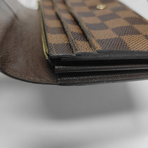 JOSÉPHINE Damier Ebene Coated Canvas Brown Wallet