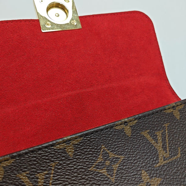 LOCKY BB Monogram Coated Canvas Red