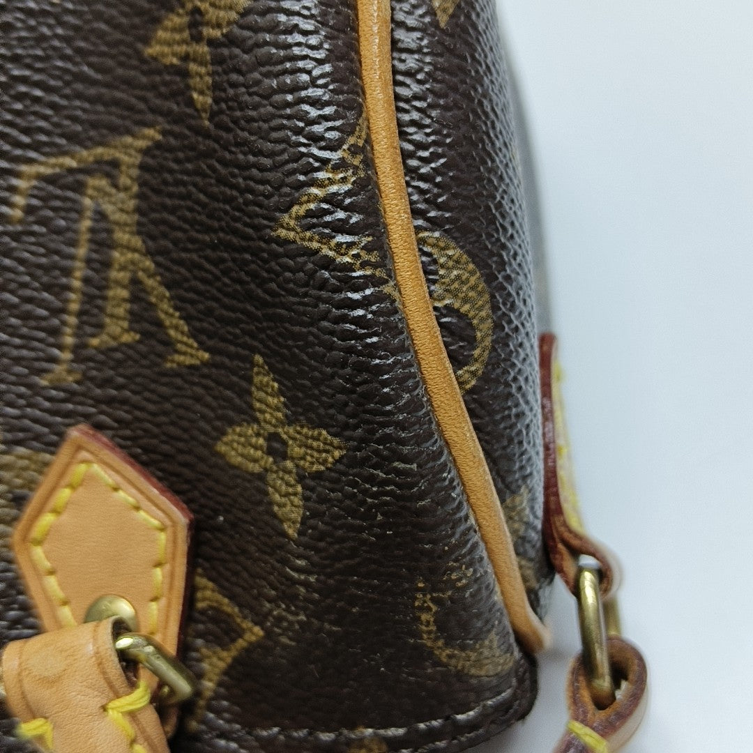 SPEEDY Nano Monogram lona revestida marrón