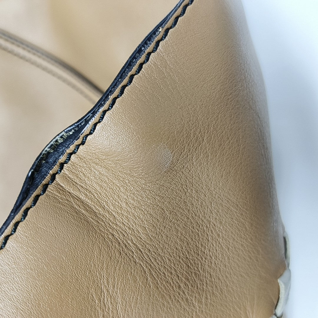 Calfskin Shoulder Bag Brown
