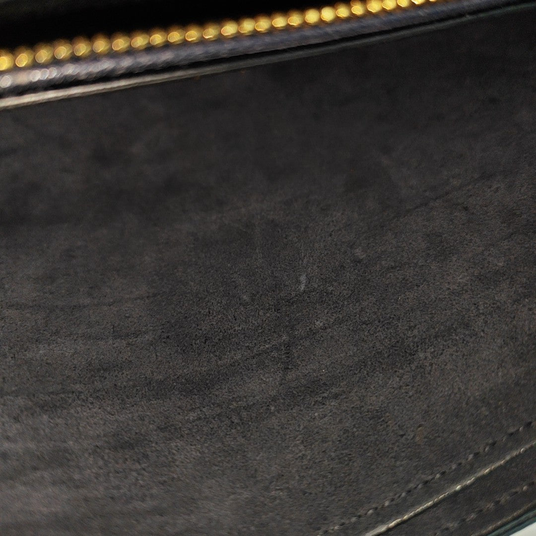 Calfskin Top Handle Bag Blue