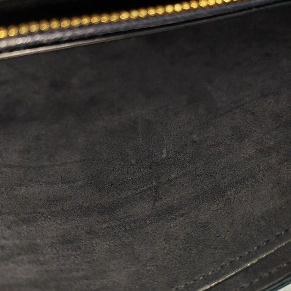 Calfskin Top Handle Bag Blue