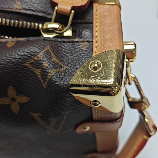 SIDE TRUNK MM Monogram Coated Canvas Brown