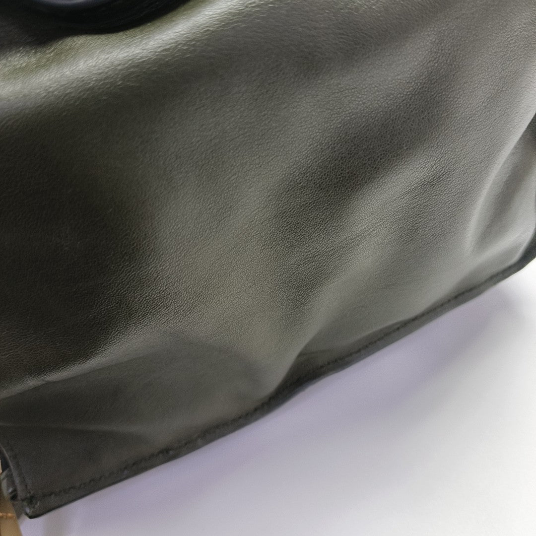 Quilted Lambskin Shoulder Bag Green