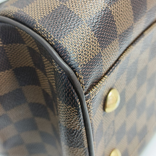 TREVI Damier Ebene Coated Canvas Brown