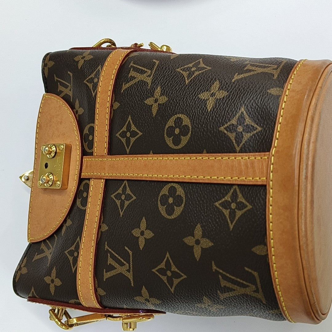 DUFFLE Monogram Coated Canvas Brown