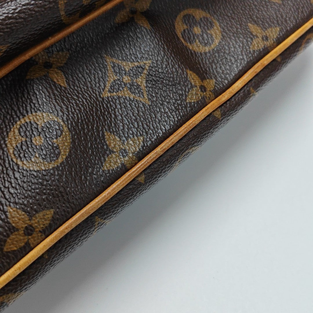 ODEON GM Monogram Coated Canvas Brown