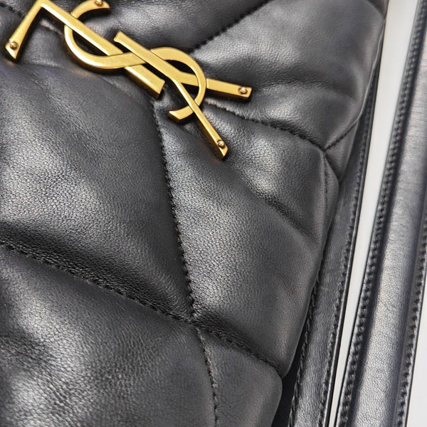 PUFFER Small Quilted Lambskin Black
