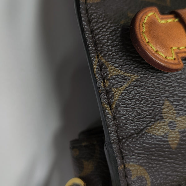 MÉTIS MM Monogram Coated Canvas Brown
