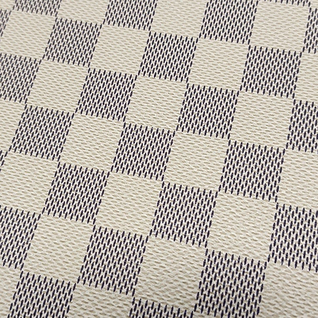 Damier Azur Coated Canvas Clutch White