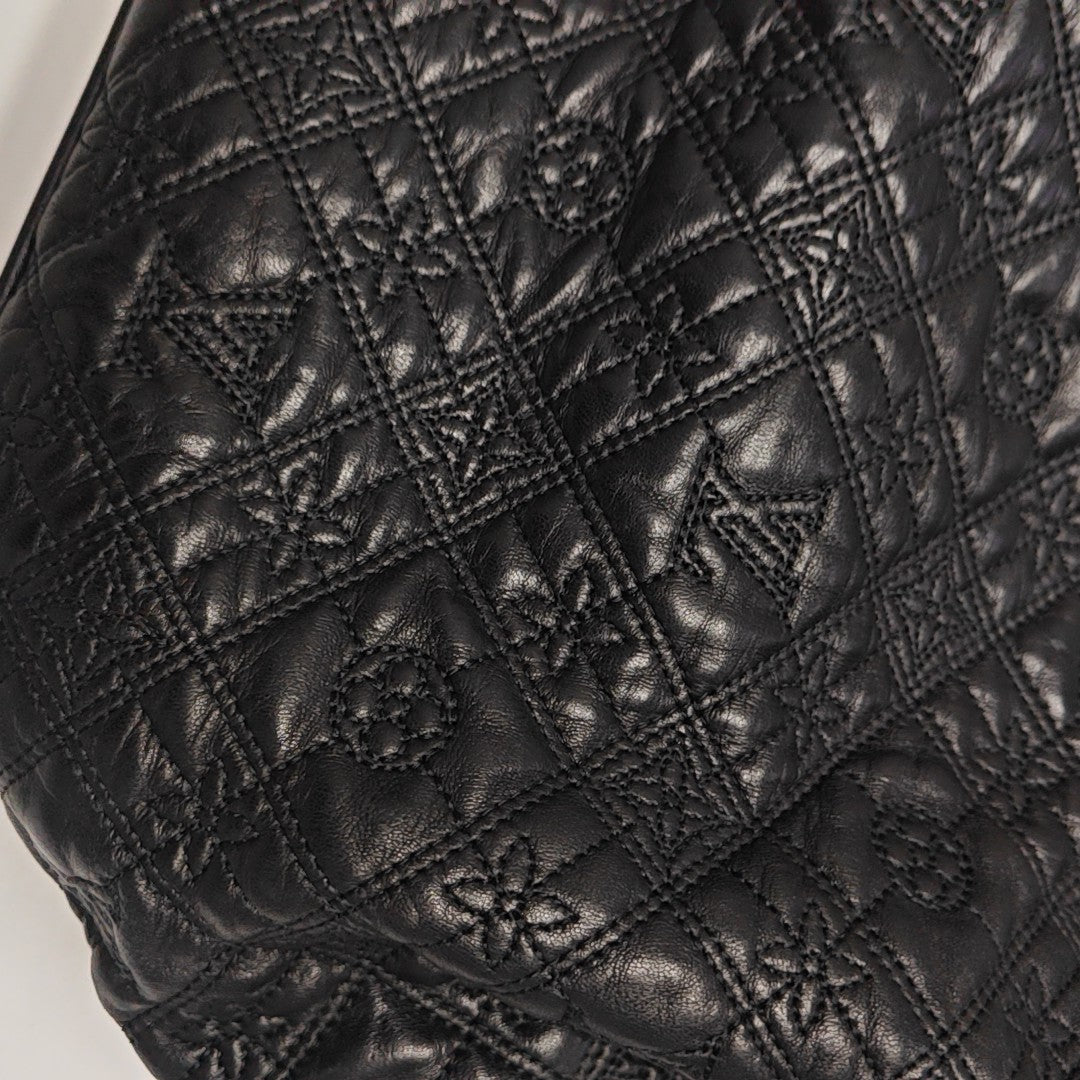 LILIA Monogram Calfskin Black