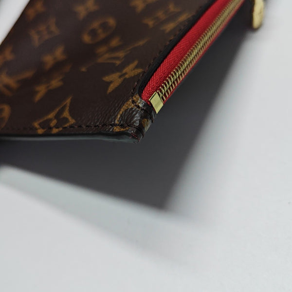 NEVERFULL MM Monogram Coated Canvas Brown