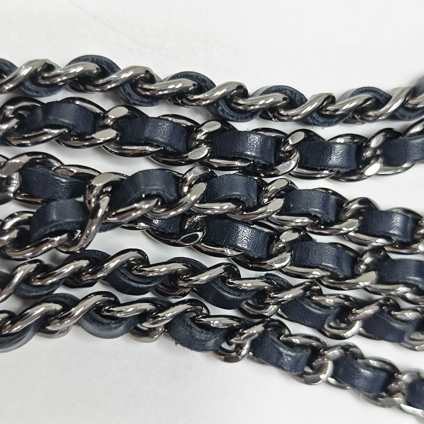 WOC Quilted Patent Leather Blue