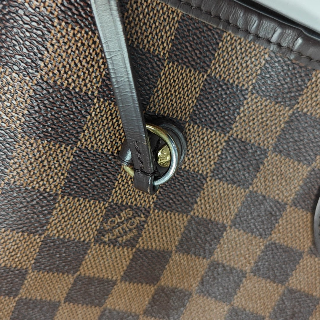 NEVERFULL MM Damier Ebene Coated Canvas Brown