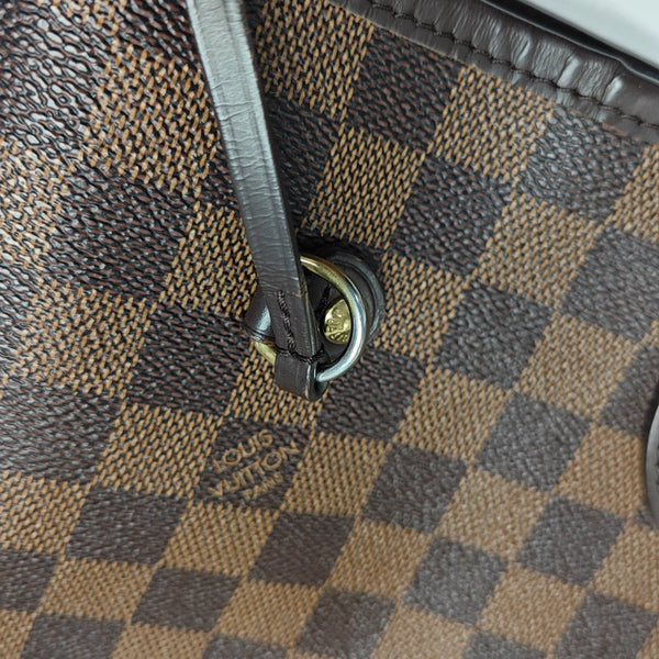 NEVERFULL MM Damier Ebene Coated Canvas Brown