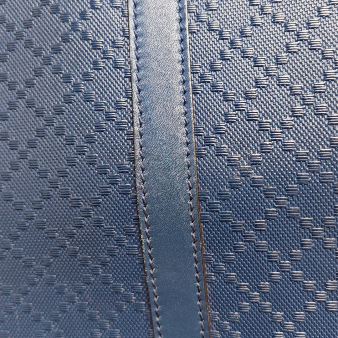 Leather Shoulder Bag Blue