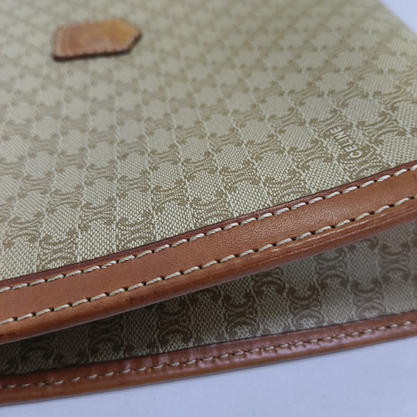 MACADAM CLUTCHES Coated Canvas Brown