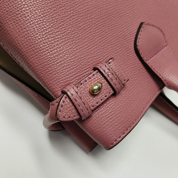 The Banner Medium Calfskin Pink
