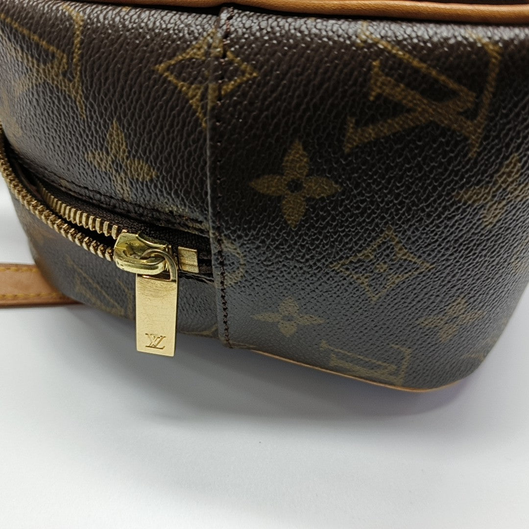 CITE MM Monogram Coated Canvas Brown