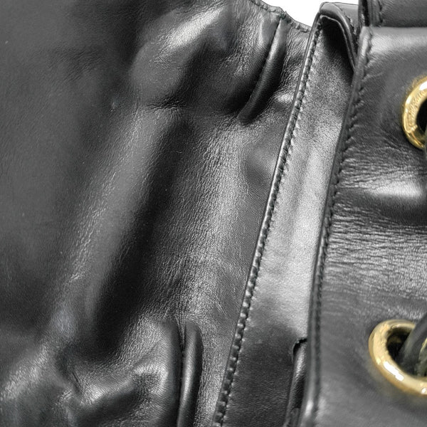 Calfskin Backpack Black