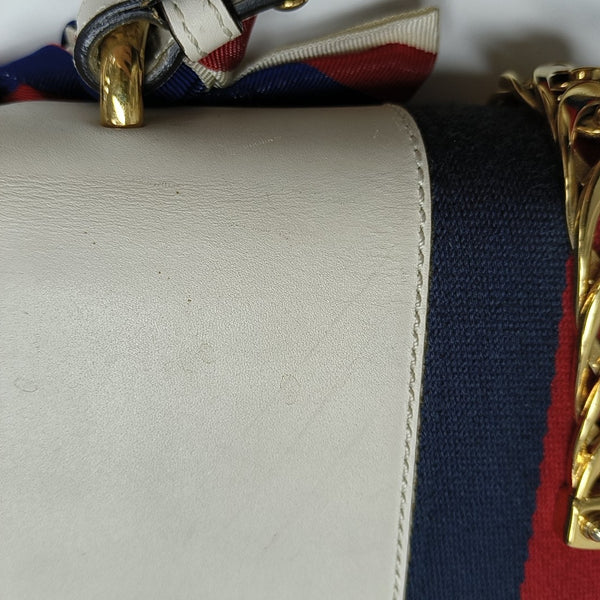 Sylvie Small Calfskin White