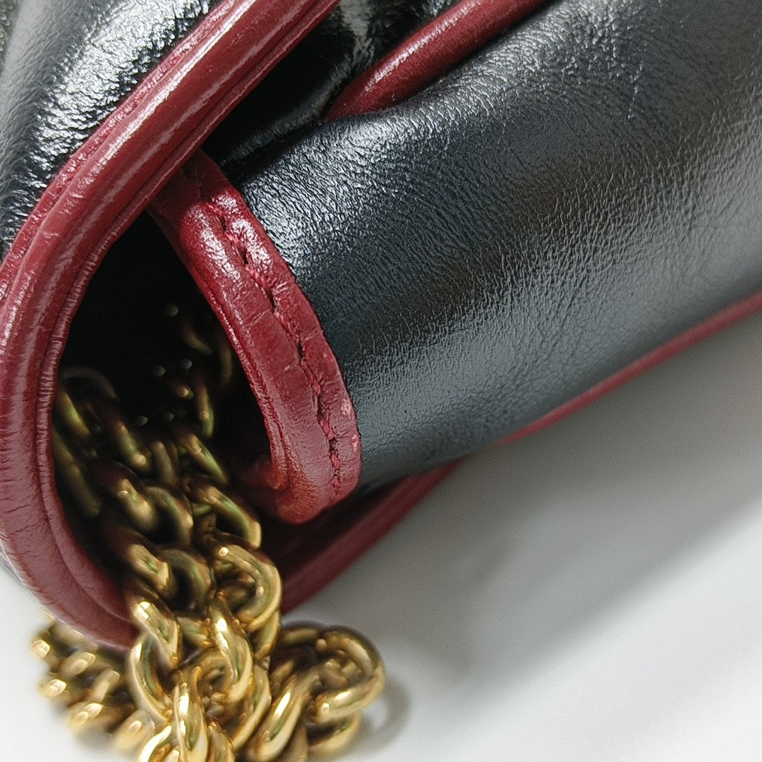 GG Marmont Super Mini Quilted Calfskin Black