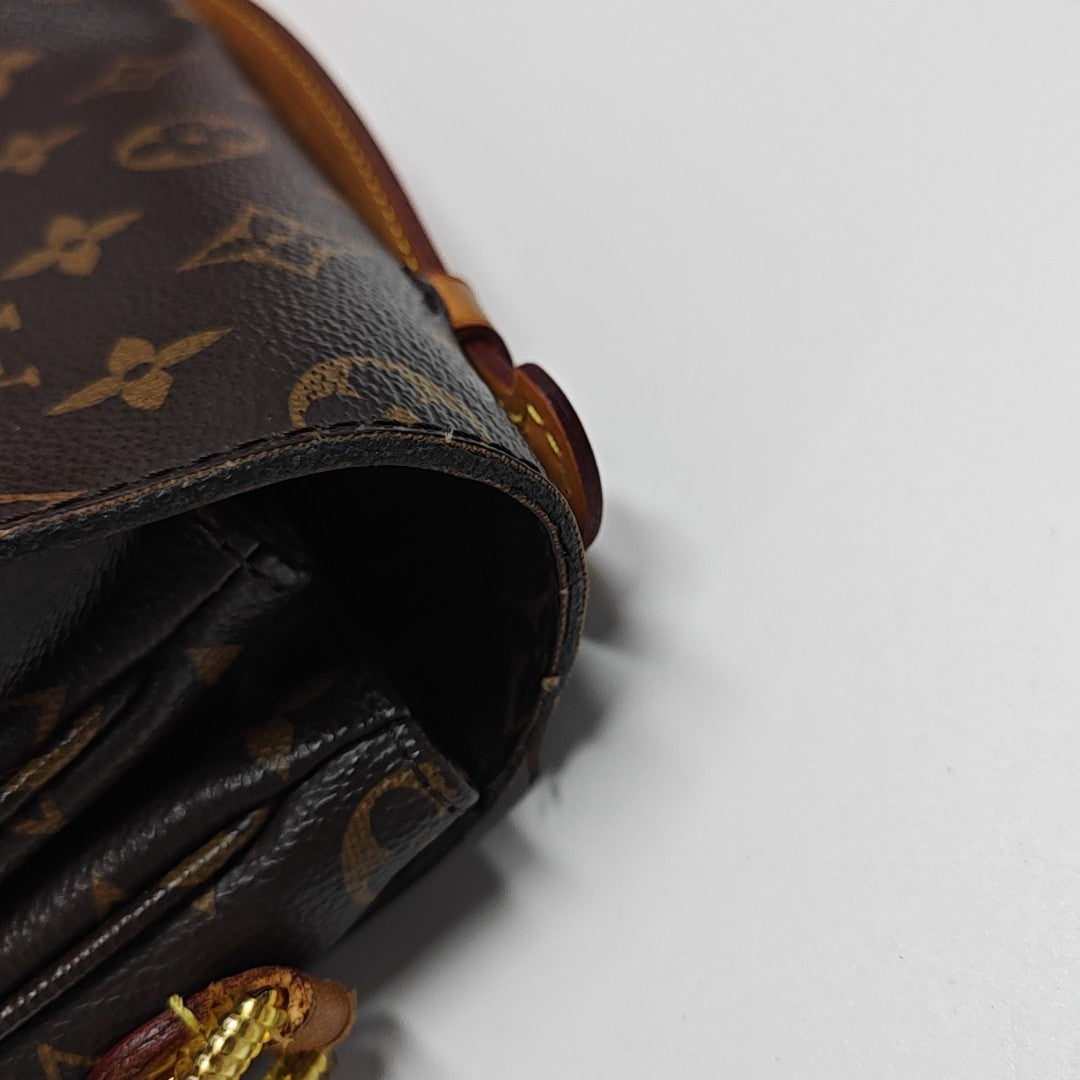 MÉTIS MM Monogram Coated Canvas Brown