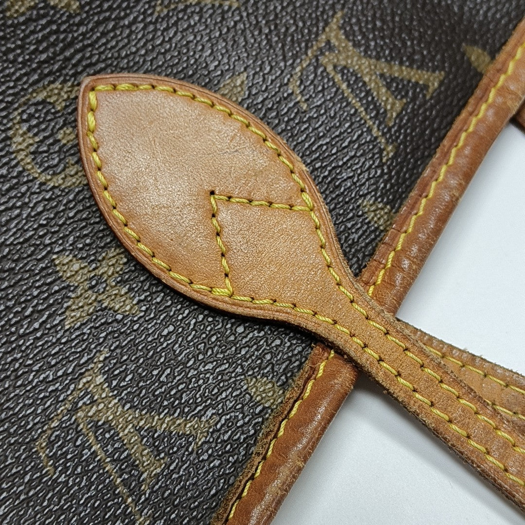 NEVERFULL MM Monogram Coated Canvas Brown