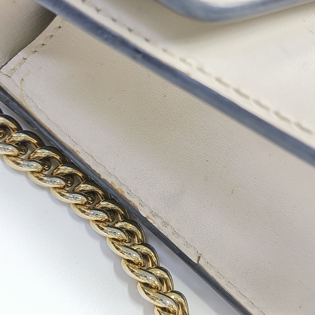 Sylvie Mini Calfskin White