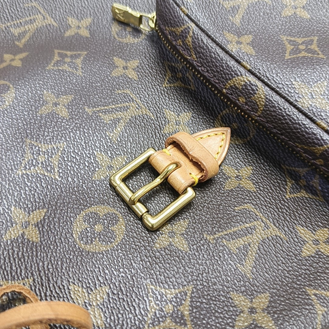 MONTSOURIS MM Monogram Coated Canvas Brown
