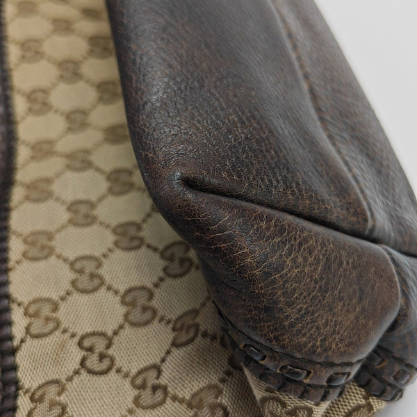 Monogram Canvas Tote Bag Beige