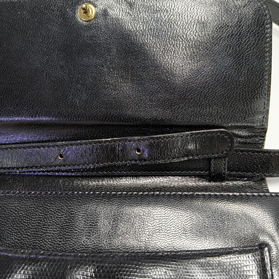 Lambskin Shoulder Bag Black
