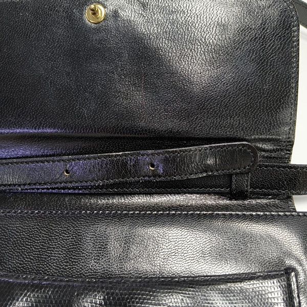 Lambskin Shoulder Bag Black