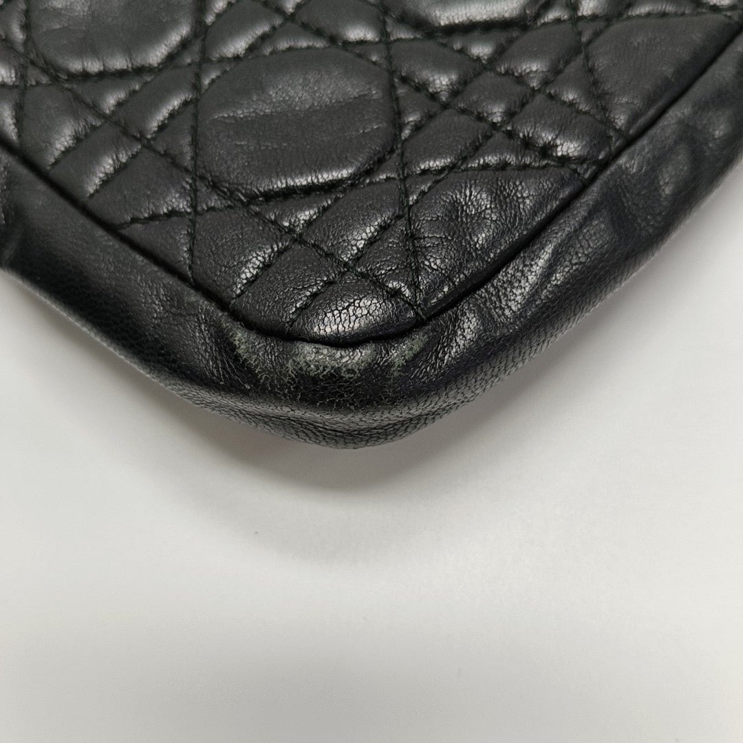 Authenticated pre-owned  Miss Dior Cannage Calfskin Black - Shoulder Bag at Looply