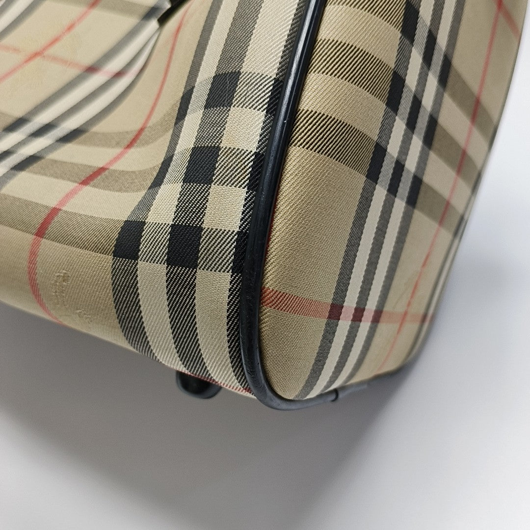 Canvas Top Handle Bag Beige