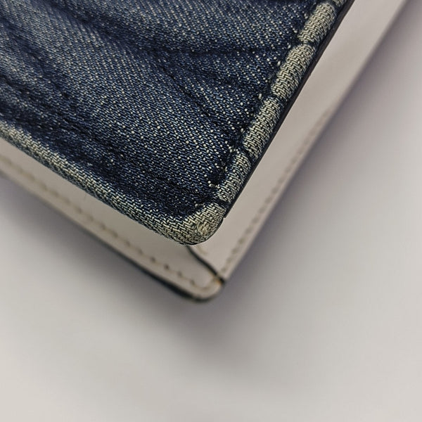 Miu Lady Quilted Canvas Blue